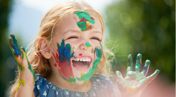 Girl with Paint