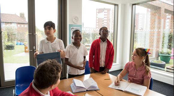 children in class room