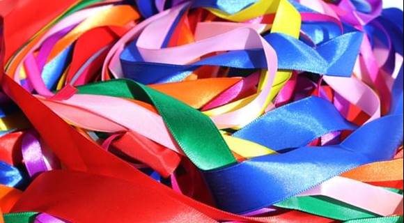 Colourful ribbons