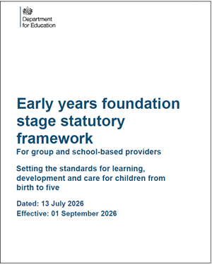 Early years foundation stage (EYFS) statutory framework