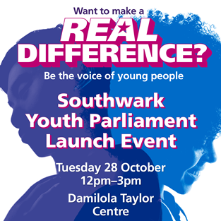 Southwark Youth Parliament launch event graphic